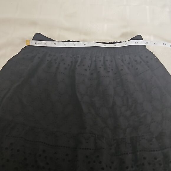 Suzy Shier Bundle 2 Piece Sleeveless Top & Eyelet Embroidery Maxi Skirt XS Black - Picture 13 of 16